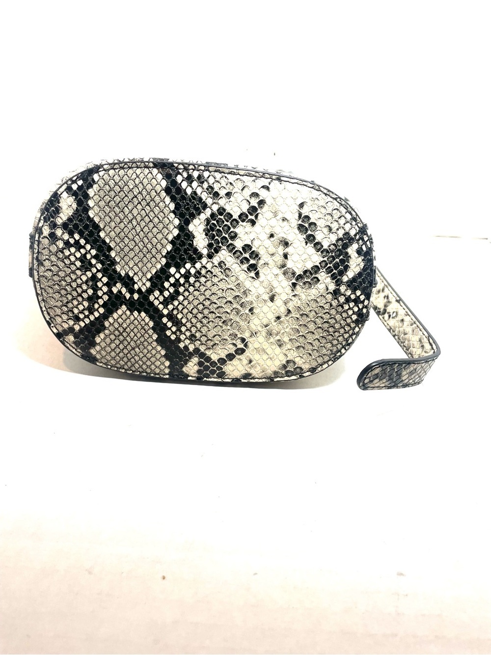Women’s Snake Print Crossbody Bag Neutral Faux Leather Shoulder Purse NWOT - Picture 9 of 12